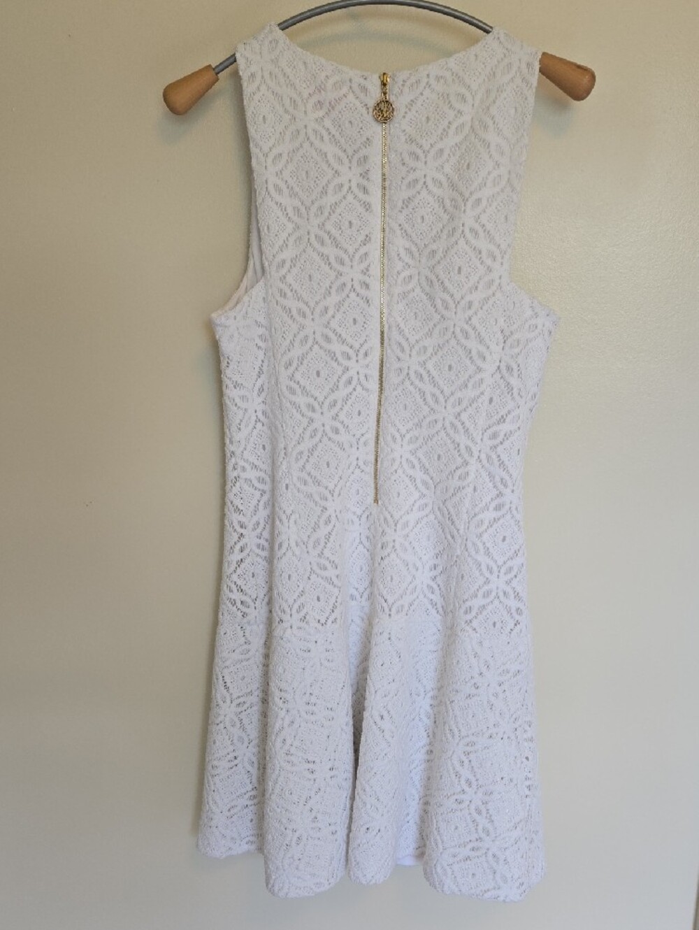 Lilly Pulitzer Kent Fit And Flare Dress "Resort White Tellis Lace" White M LWD - Picture 6 of 12